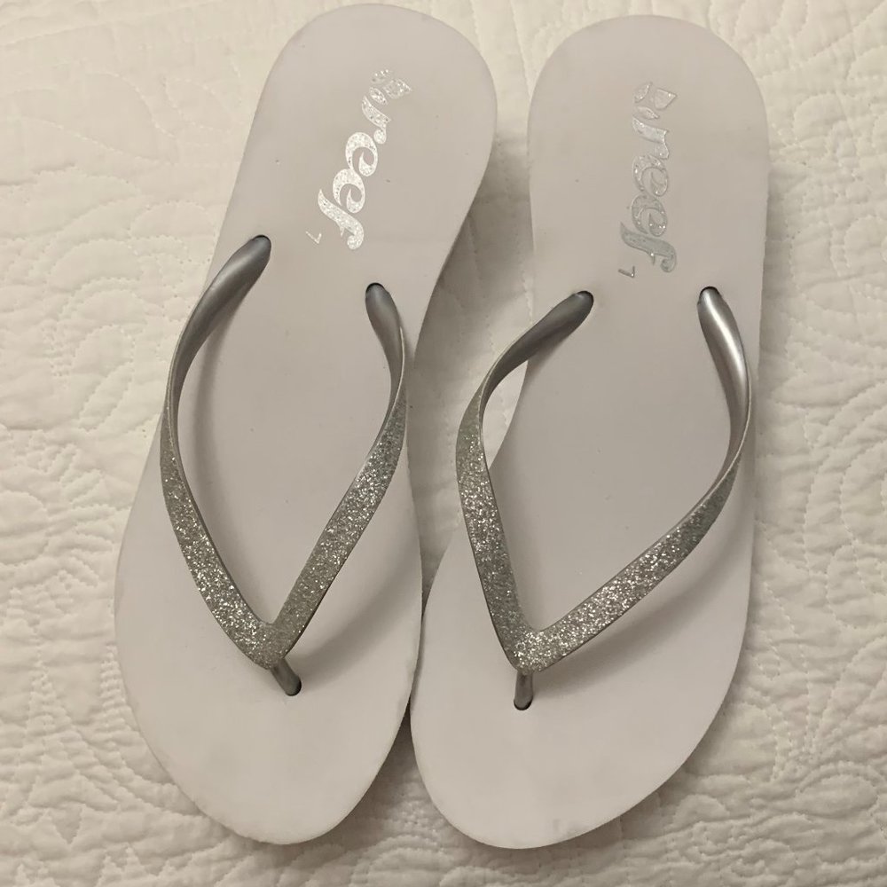 White sandals
